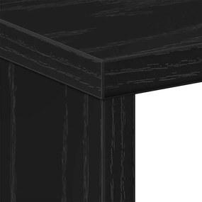 Criado-mudo vidaXL Black Oak 50x30x51,5 cm Madeira de Engenharia