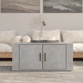 Mesa de centro 80x50x36 cm derivados madeira cinzento cimento