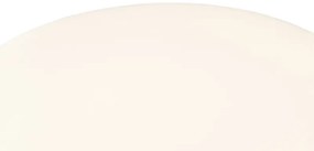 Candeeiro de pé de exterior moderno inteligente com abajur preto e branco incl. Wifi A60 - Virginia