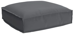 vidaXL Almofada Antracite 50 x 50 x 12 cm Tecido Oxford