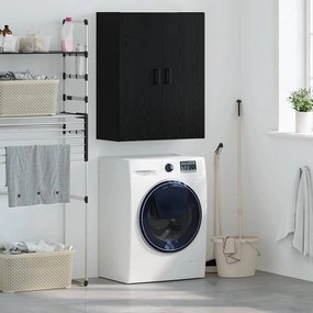 vidaXL Armário de Parede Carvalho Preto 69,5 x 34 x 90 cm