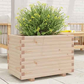 vidaXL Vaso/floreira de jardim 70x40x49,5 cm madeira de pinho maciça