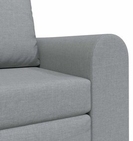 Sofá Cama 2-em-1 Cinza Claro 98x71x83 cm Tecido