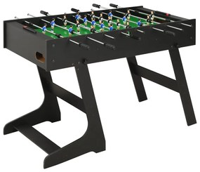 vidaXL Mesa de matraquilhos dobrável 121x61x80 cm preto