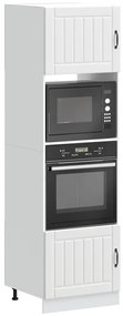 vidaXL Armários forno 2 pcs Kalmar derivados de madeira branco
