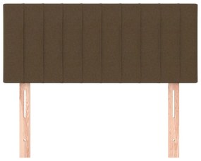 Cabeceira de cama tecido 100x5x78/88 cm castanho