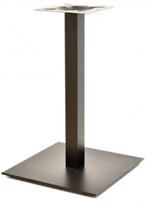 Pernas de Mesa Bar, Restaurante, Café, Esplanada Conjunto de 2 Bases de mesa TROCADERO, tubo quadrado, preto, base de aço de 8mm. 45 x 45 cms, altura