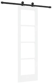 Porta Deslizante vidaXL com Conjunto de Ferragens "ORKDAL" Branca 61x1