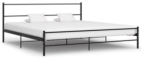 Estrutura de cama 200x200 cm metal preto