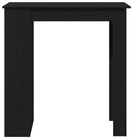 Mesa de Bar vidaXL com Prateleira - Carvalho Preto, 102x50x103.5 cm, F
