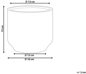 Vaso de cerâmica grés multicolor 15 cm CYME Beliani