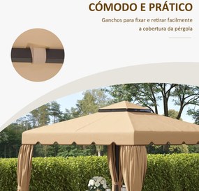 Cobertura de Substituição para Pérgola 300x300 cm em Poliéster – Teto
