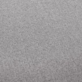 Cadeiras de bar 2 pcs tecido cinzento-claro