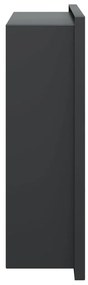 Nicho parede p/ duche 32x32x9 cm aço inoxidável preto mate