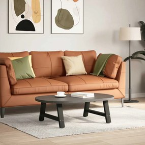 Pés para mesa de centro em formato A, 2 peças, preto, 60x(30-31) cm, a