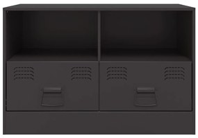 Móveis de TV 2 pcs 67x39x44 cm aço preto