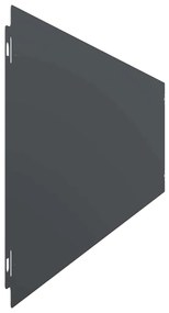 Orlas de relva 30 pcs antracite 20x103 cm aço laminado a frio