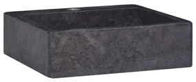 Lavatório 40x40x12 cm mármore preto