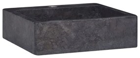 vidaXL Lavatório 40x40x12 cm mármore preto