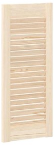 Portas de armário 4 pcs com design de persiana pinho maciço