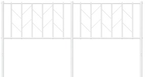 Cabeceira de cama 160 cm metal branco