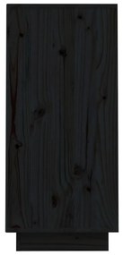 Armário consola 60x34x75 cm pinho maciço preto