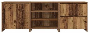 Aparadores com prateleira Outros 3 pcs Madeira antiga 70 x 41 x 75 cm