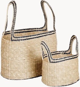 Cestos em erva marinha Lykke, conjunto de 2