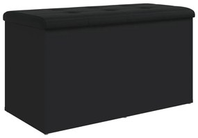 Banco de arrumação 82x42x45 cm derivados de madeira preto