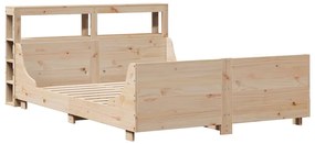 Cama sem colchão 120x190 cm madeira de pinho maciça