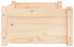 Cama para cães 65,5x50,5x28 cm madeira de pinho maciça