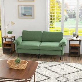 Conjunto 2 Mesa de cabeceira ou Mesas apoio 61 cm x 40 cm x 35 cm com 3 níveis  industrial e 2 gavetas rebatíveis Estante aberta Castanho