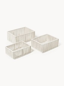 Cestos em corda tecidos à mão Gabe, conjunto de 3
