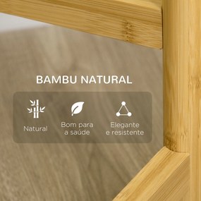 Outsunny Suporte para Plantas Prateleira para Plantas com Pés de Bambu