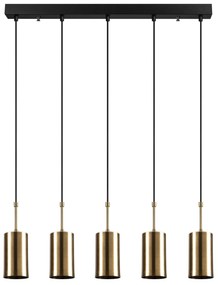 Candeeiro de Teto Kem – Ouro e Preto – 79 x 9 cm