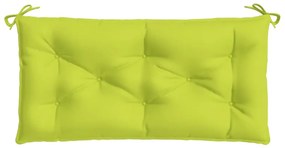 Almofadões banco jardim 2 pcs tecido oxford verde brilhante