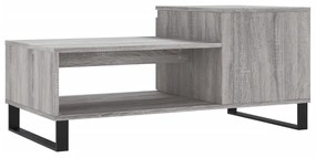 Mesa de centro 100x50x45 cm derivados madeira cinzento sonoma