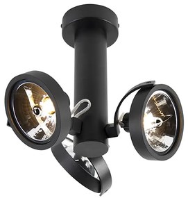 LED Projetores design ajustáveis 3 luzes incl. G9 preto - Goes Design
