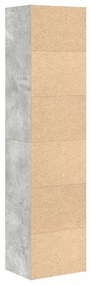 Estante 31x24x127 cm derivados de madeira cinzento cimento