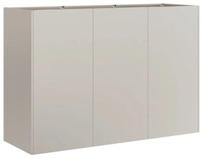 Floreira enferrujada 120x40x80 cm aço resistente