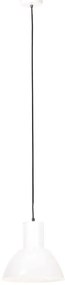Candeeiro suspenso redondo 25 W 28,5 cm E27 branco