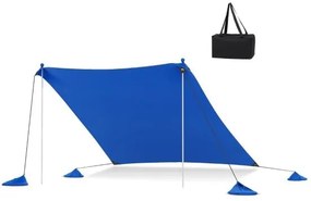Tenda de praia com abrigo solar, 4 sacos de areia e proteção FPS 50+ - Verde