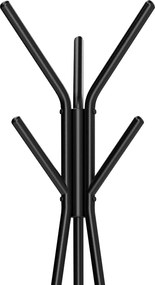 Cabide Bengaleiro de design industrial 49 x 179 x 49 cm Castanho Vintage-preto