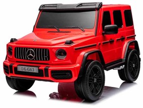 Carro elétrico para crianças Mercedes-Benz G63 AMG 4x4² 2 lugares 12V, Leitor MP3 com entrada USB/AUX, Rodas Borracha com suspensão, Bancos em pele, C