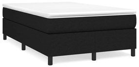 Cama boxspring com colchão 120x190 cm tecido preto
