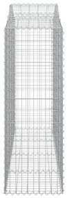 Cestos gabião arqueados 10 pcs 200x50x140/160 ferro galvanizado