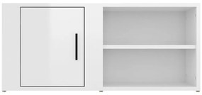 Móvel de TV 80x31,5x36 cm derivados de madeira branco brilhante