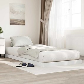 vidaXL Estrutura de cama de chão Branco 86,5 x 190 cm