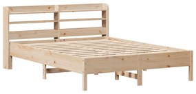 Cama sem colchão 140x190 cm madeira de pinho maciça