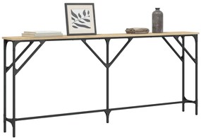 Mesa consola 180x23x75 cm derivados de madeira carvalho sonoma
